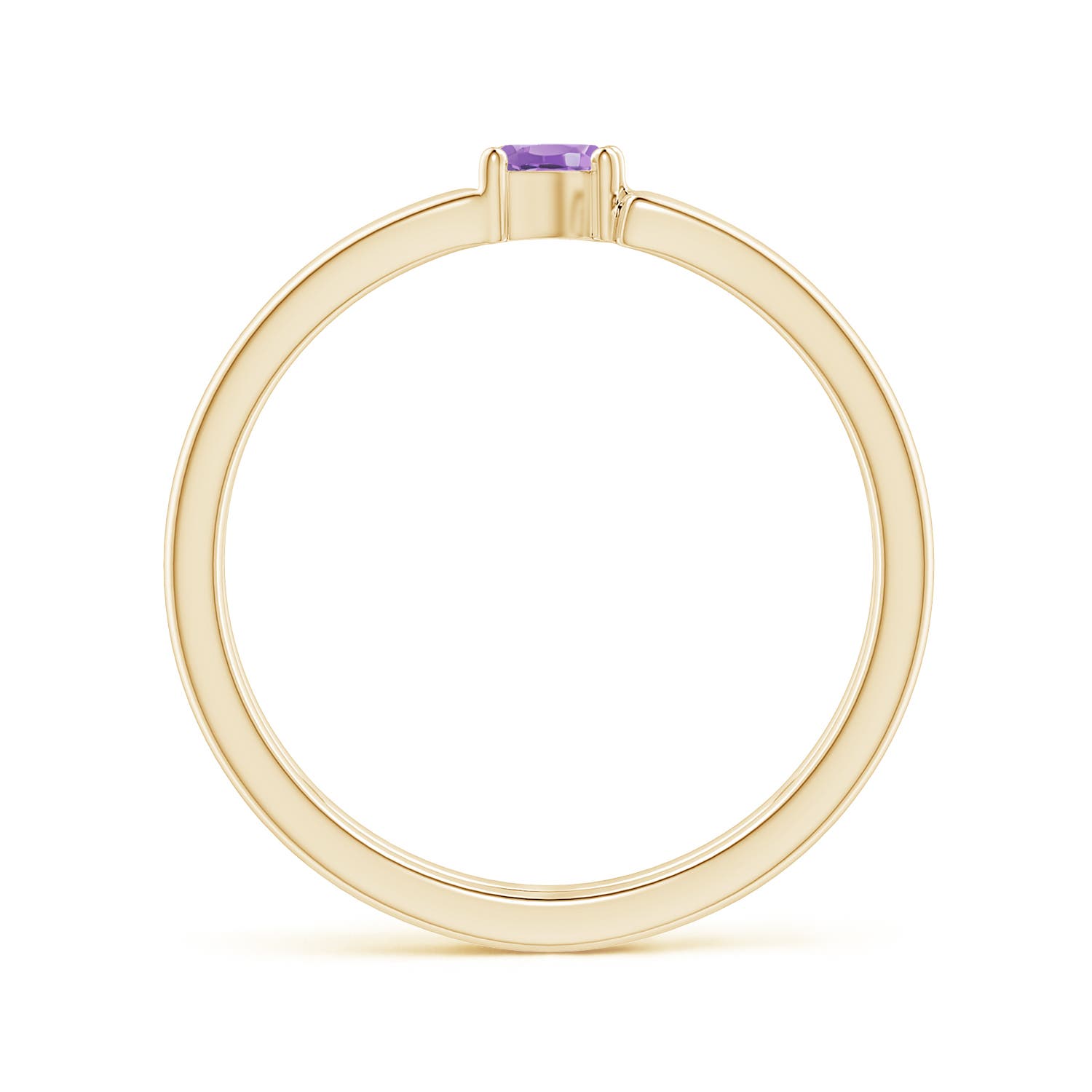 A - Amethyst / 0.13 CT / 14 KT Yellow Gold