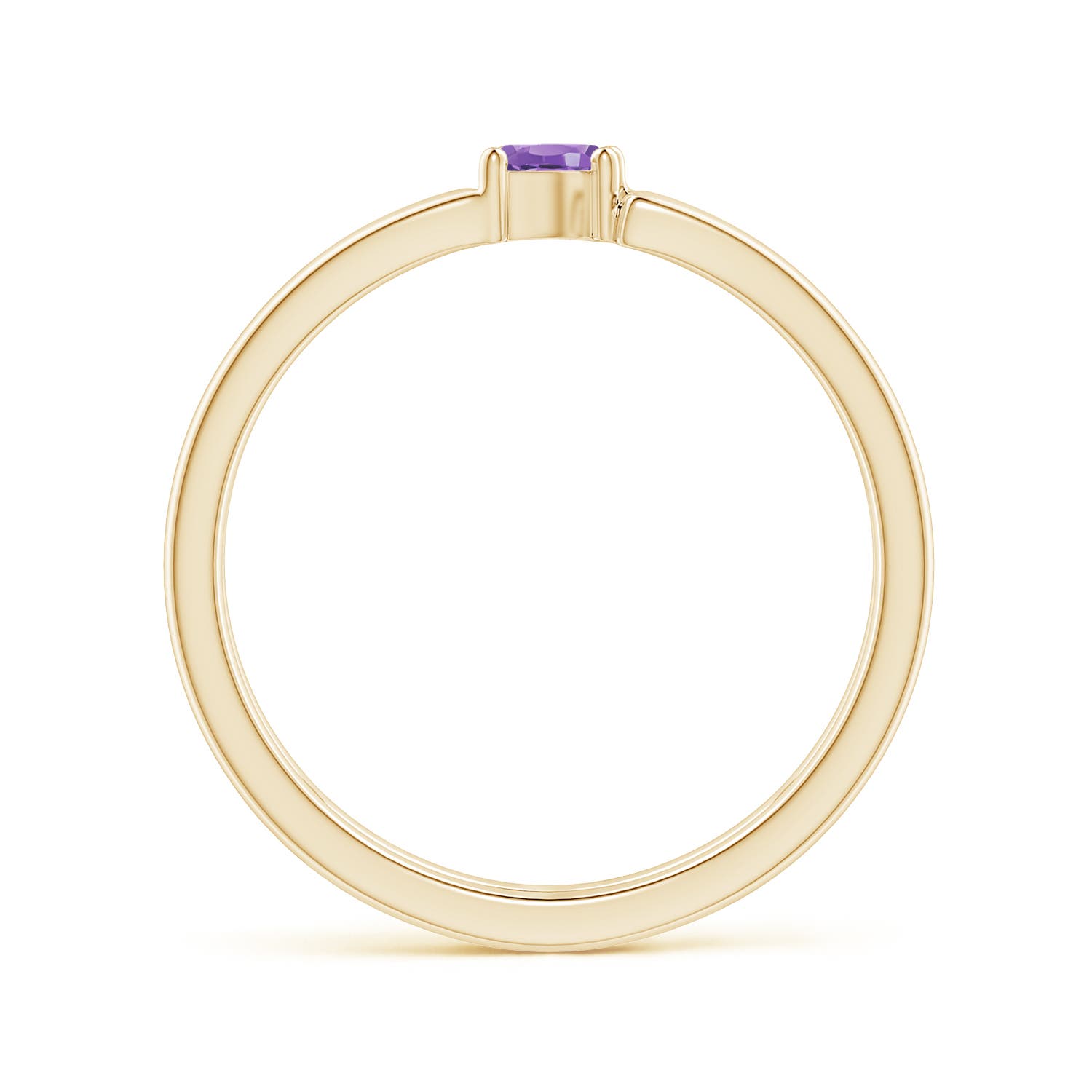 AA - Amethyst / 0.13 CT / 14 KT Yellow Gold