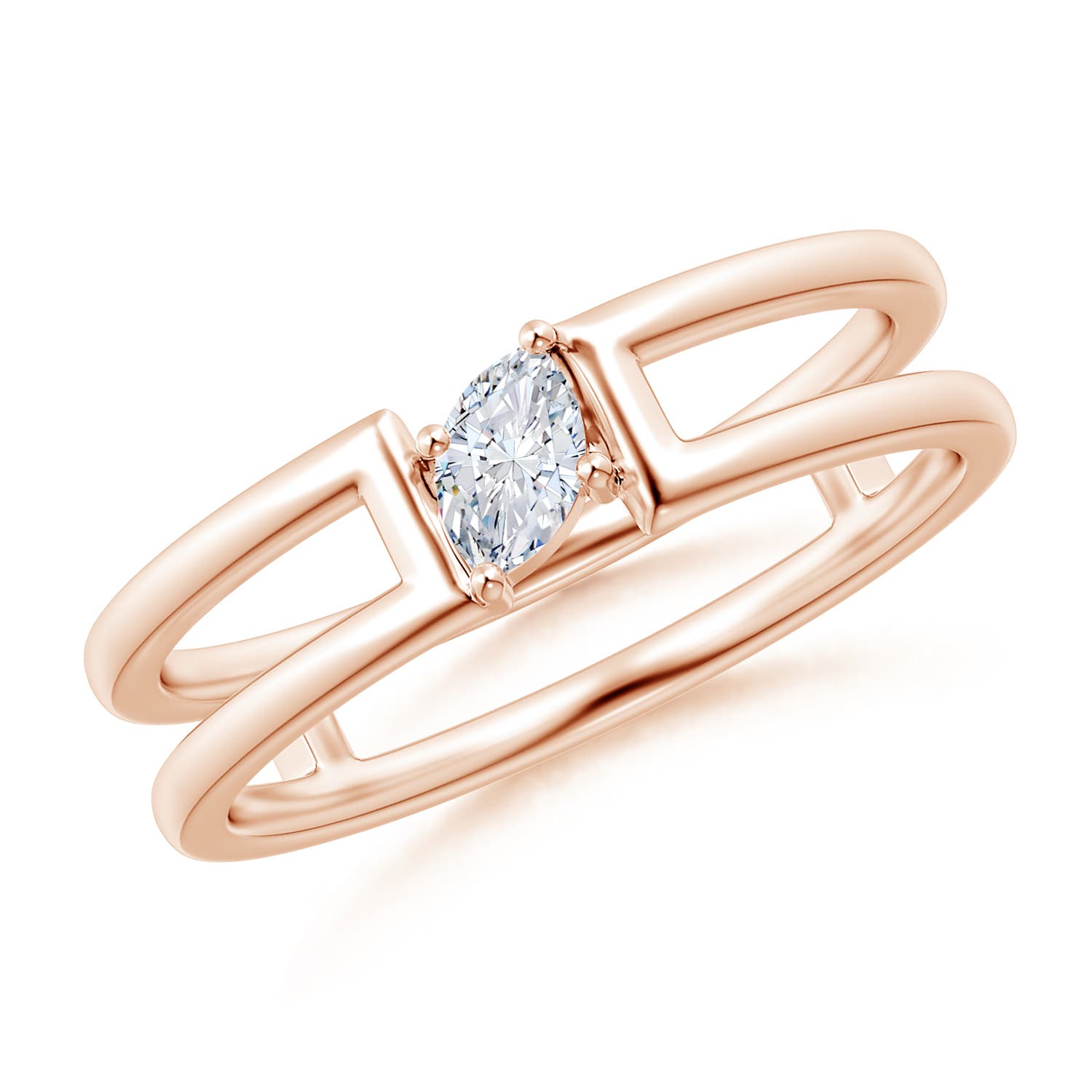 G, VS2 / 0.2 CT / 14 KT Rose Gold