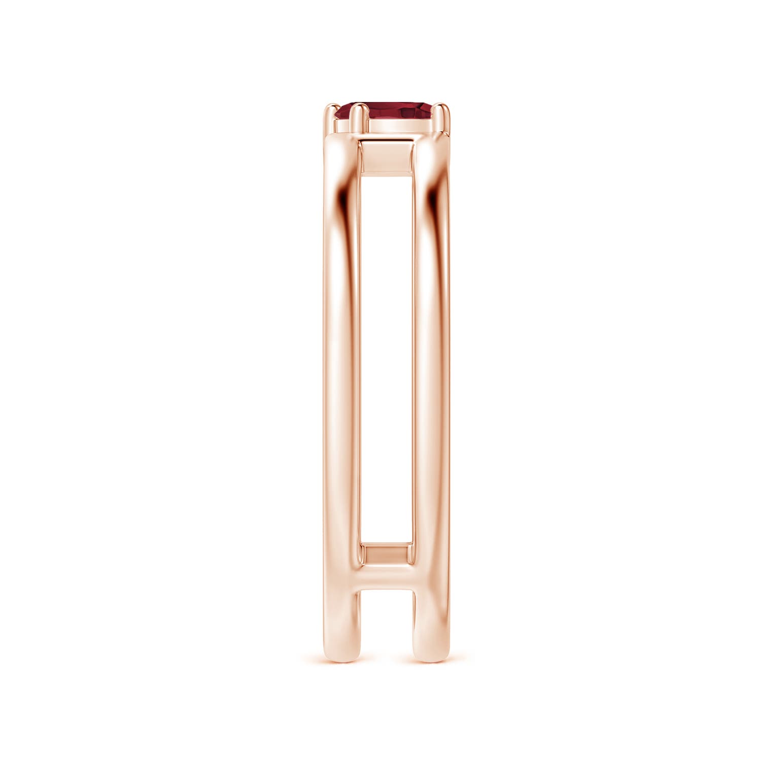 A - Ruby / 0.18 CT / 14 KT Rose Gold