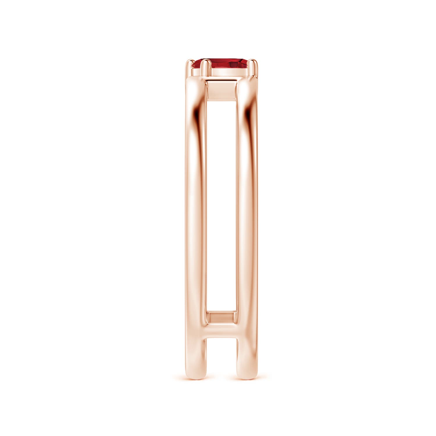 AA - Ruby / 0.18 CT / 14 KT Rose Gold