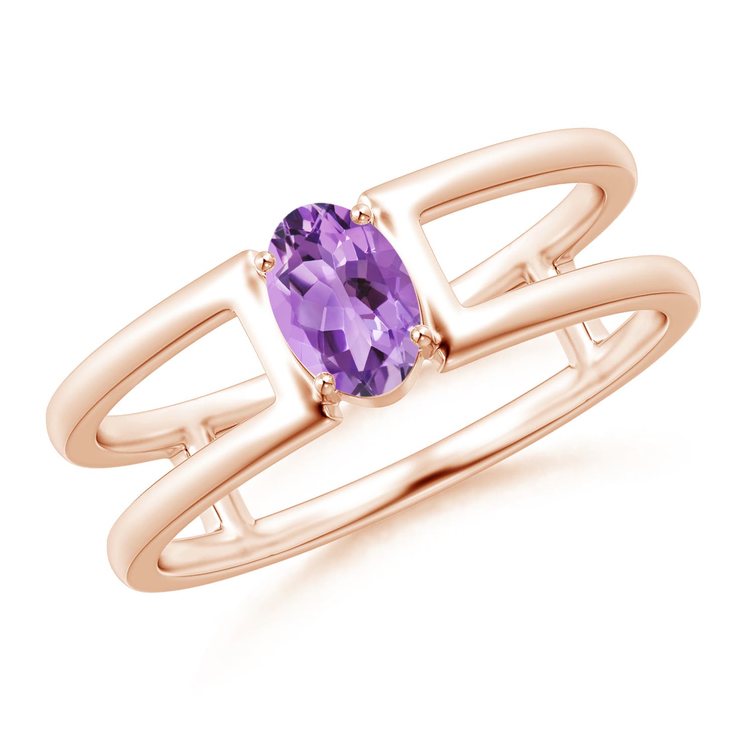 A - Amethyst / 0.4 CT / 14 KT Rose Gold