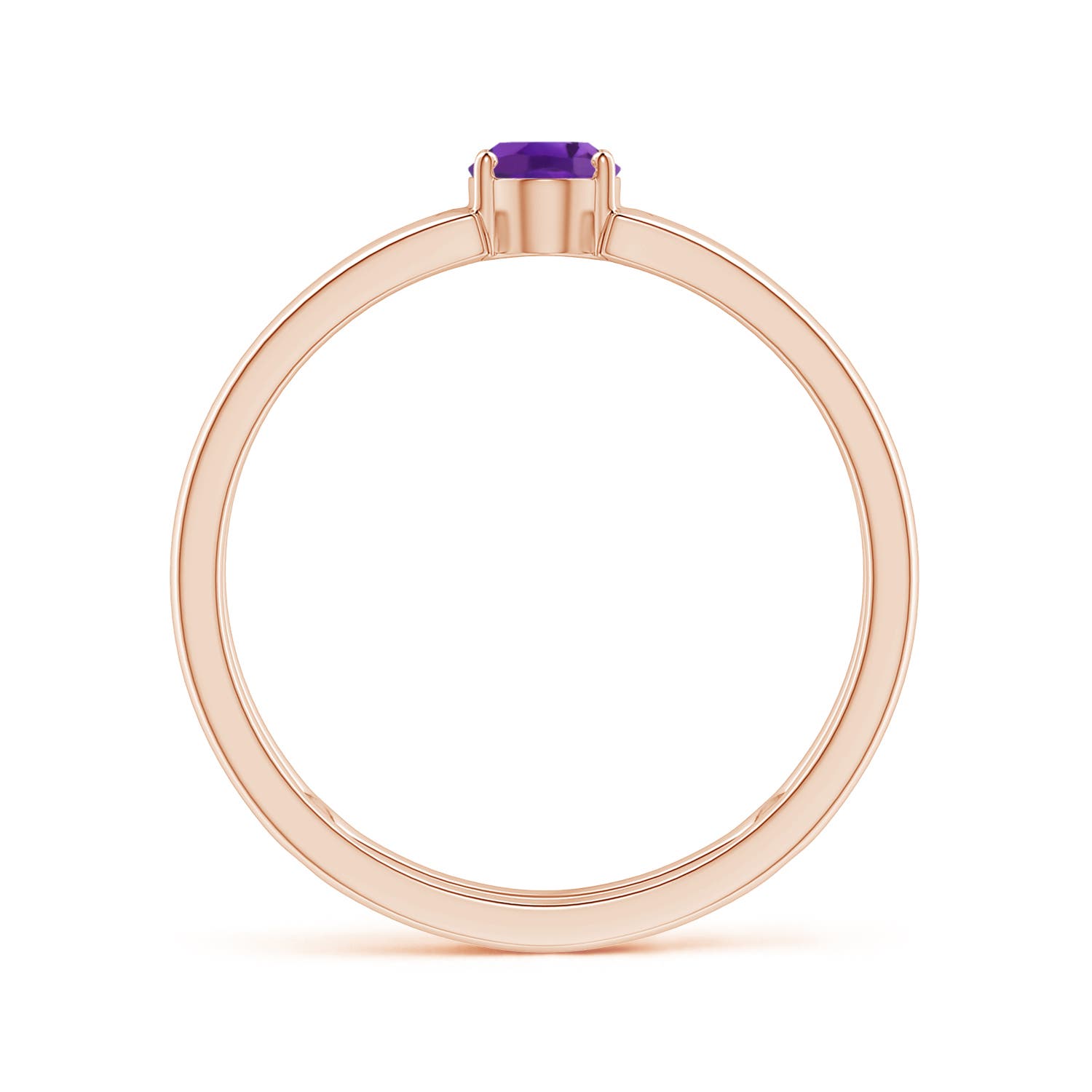 AAA - Amethyst / 0.4 CT / 14 KT Rose Gold