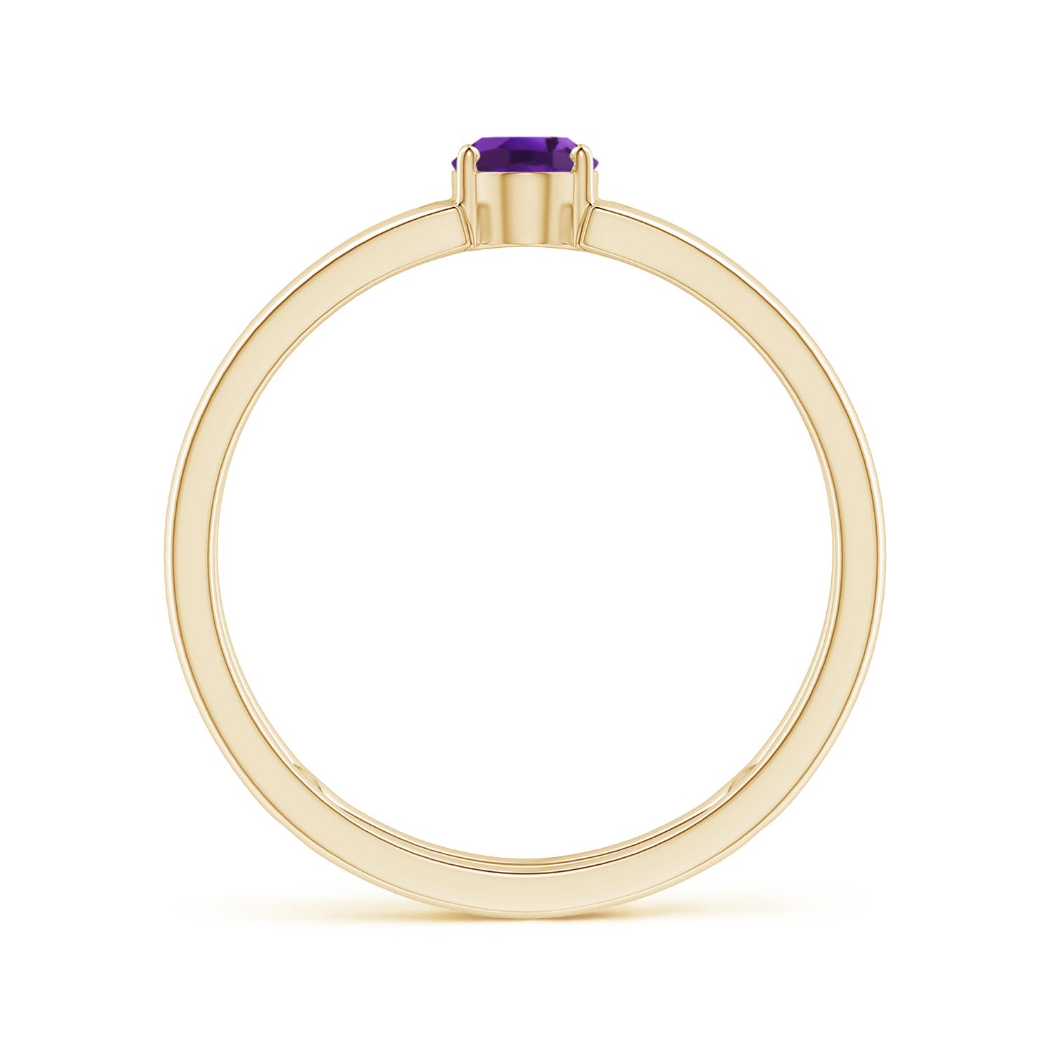 AAAA - Amethyst / 0.4 CT / 14 KT Yellow Gold