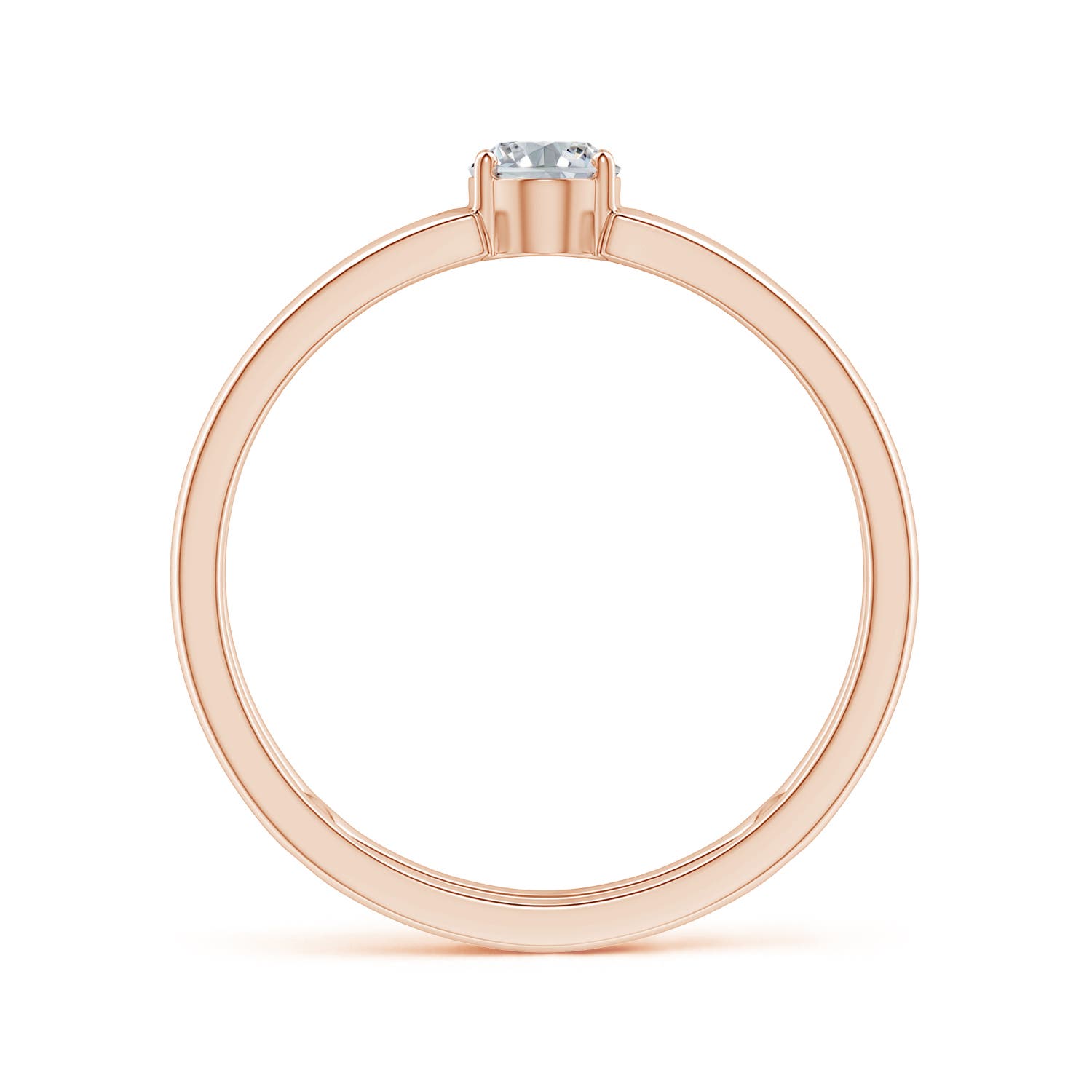 H, SI2 / 0.43 CT / 14 KT Rose Gold