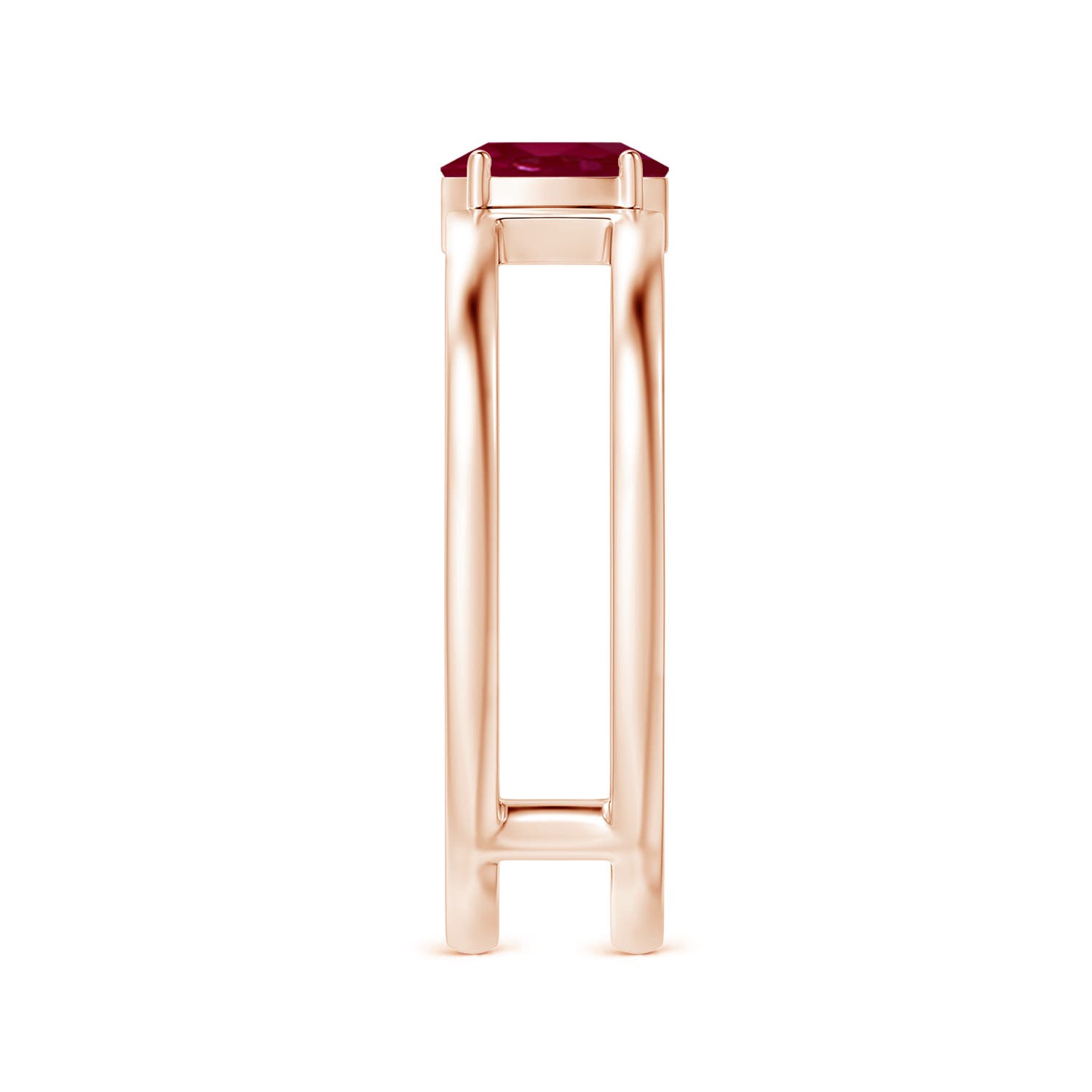 A - Ruby / 0.6 CT / 14 KT Rose Gold