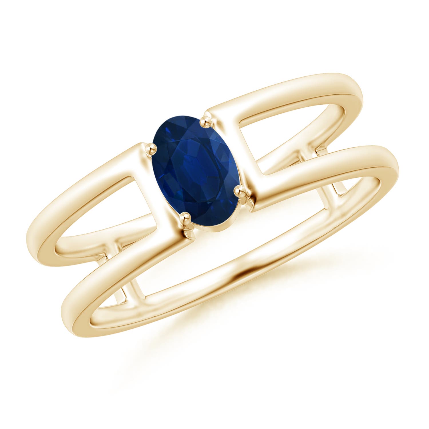 AA - Blue Sapphire / 0.6 CT / 14 KT Yellow Gold