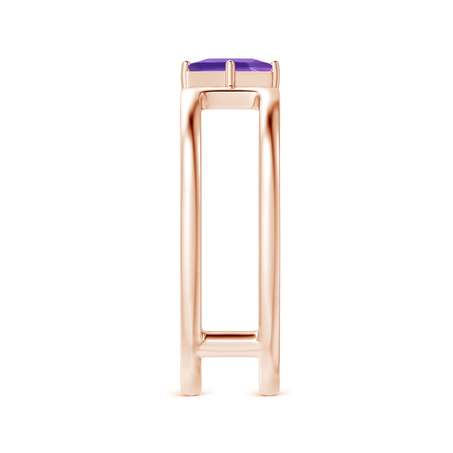 AAA - Amethyst / 0.33 CT / 14 KT Rose Gold