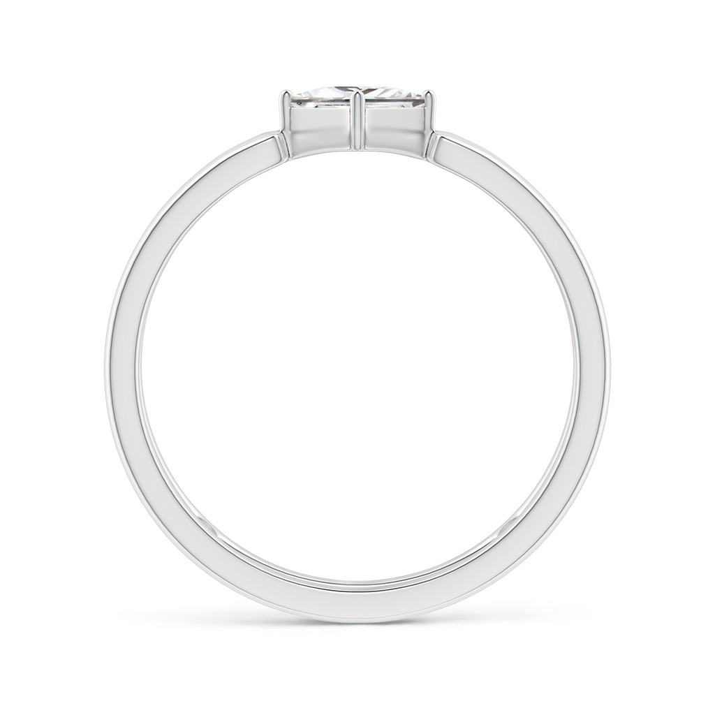 4mm GVS2 Princess Diamond Solitaire Parallel Split Shank Ring in White Gold - side_1