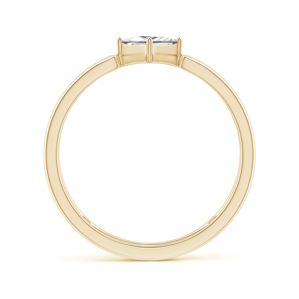 4mm GVS2 Princess Diamond Solitaire Parallel Split Shank Ring in Yellow Gold - side_1