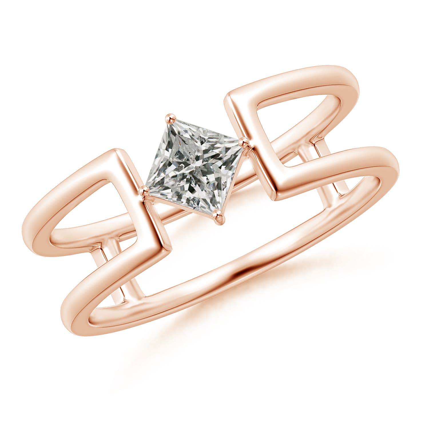 K, I3 / 0.36 CT / 14 KT Rose Gold