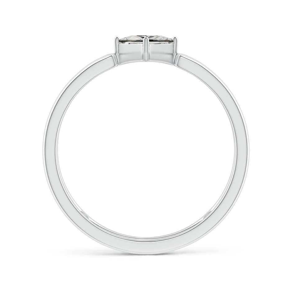 4mm KI3 Princess Diamond Solitaire Parallel Split Shank Ring in White Gold side-1