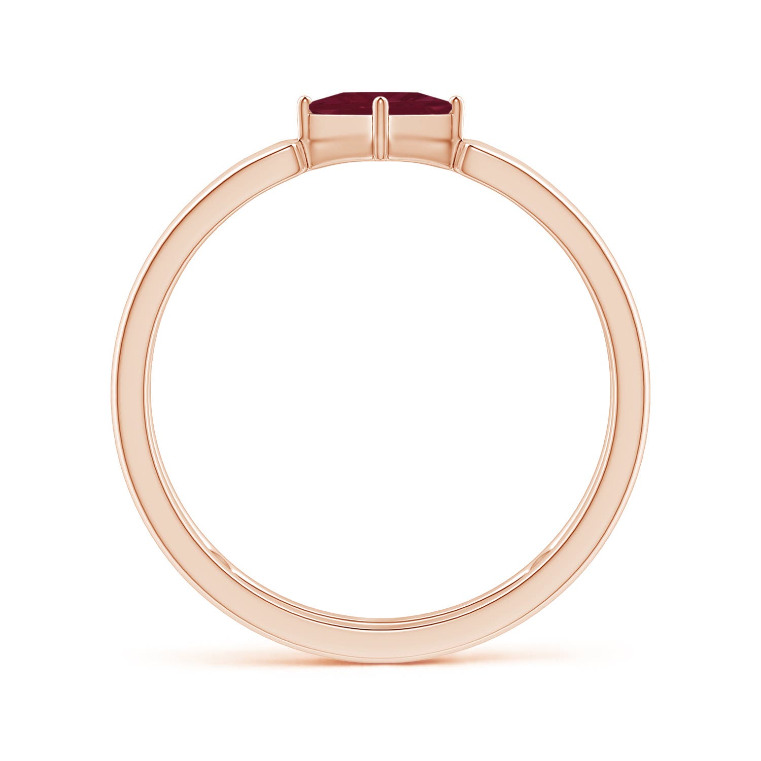 A - Ruby / 0.4 CT / 14 KT Rose Gold