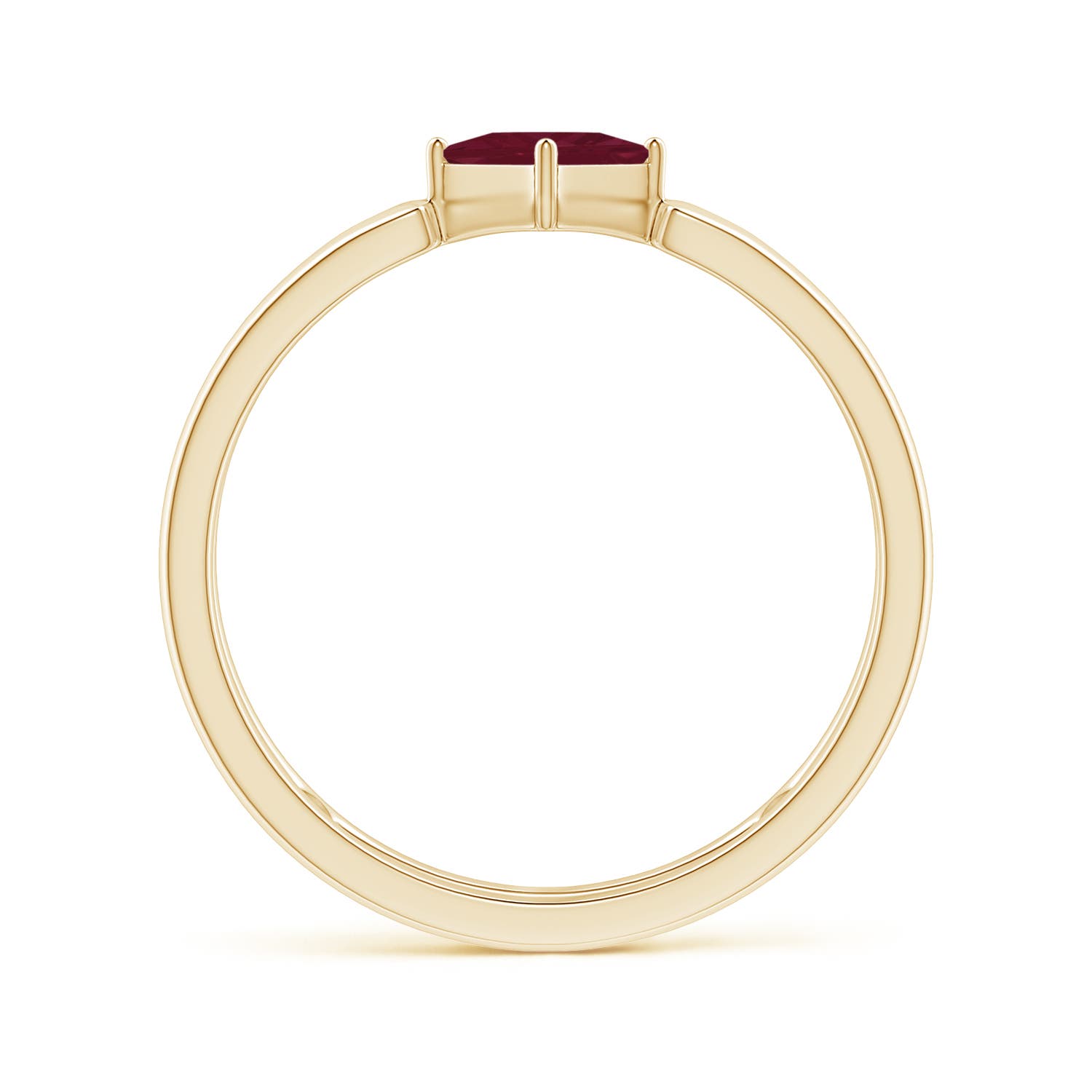 A - Ruby / 0.4 CT / 14 KT Yellow Gold