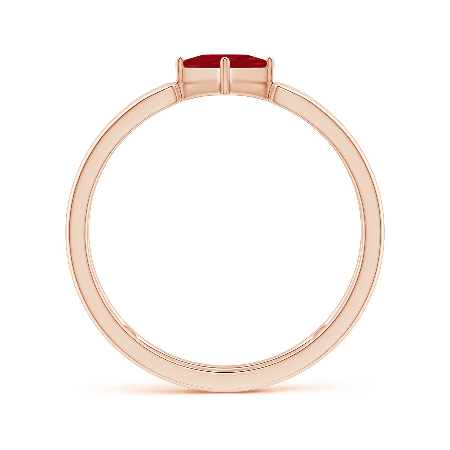 AA - Ruby / 0.4 CT / 14 KT Rose Gold