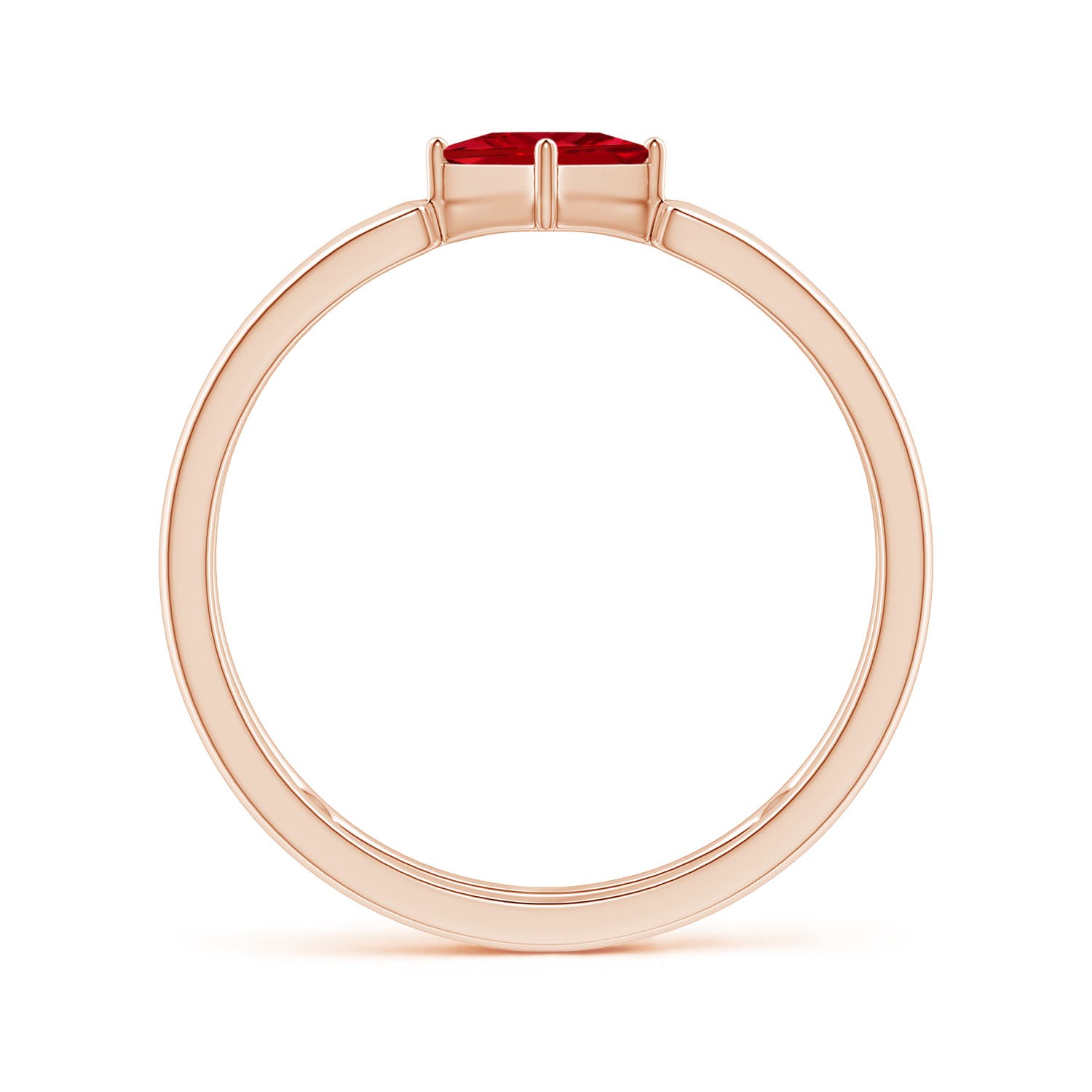 AAAA - Ruby / 0.4 CT / 14 KT Rose Gold