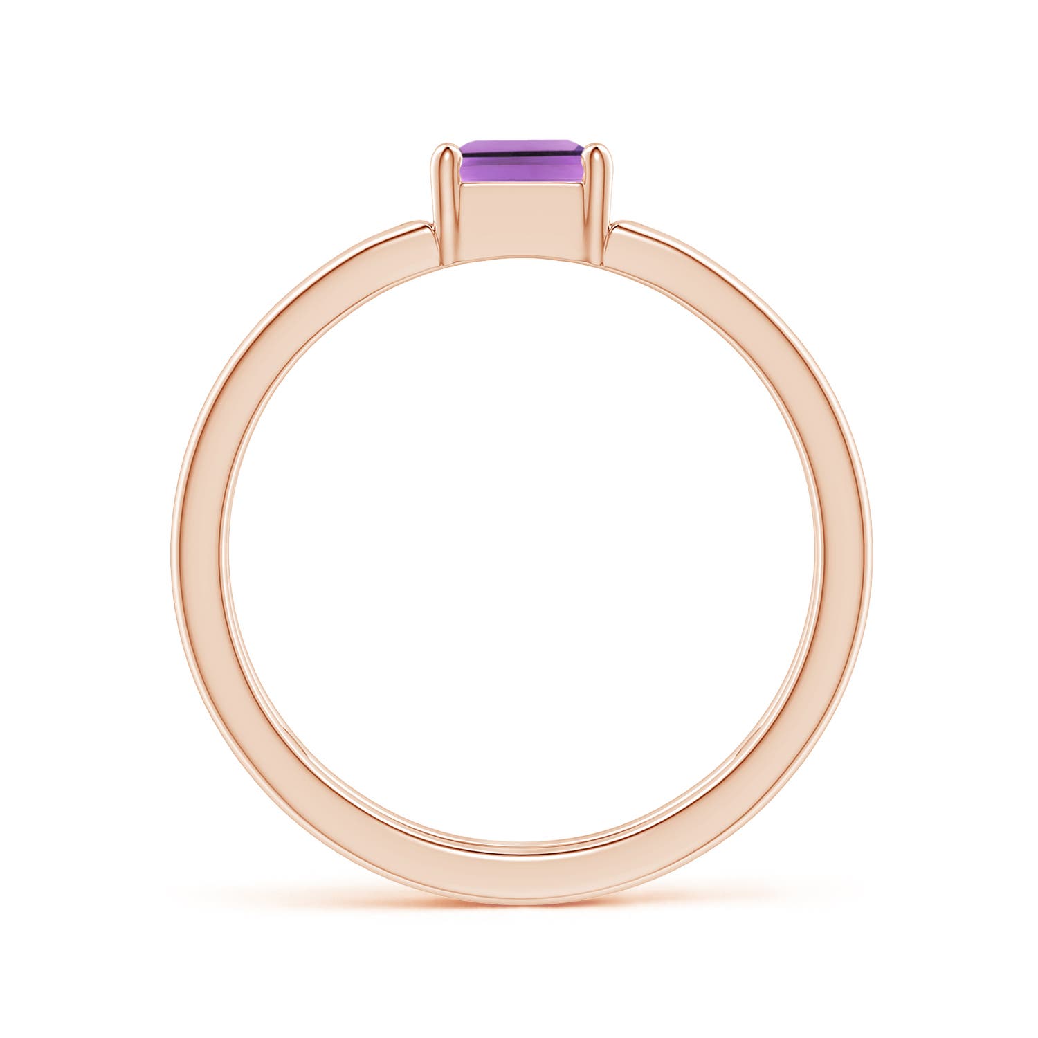 A - Amethyst / 0.7 CT / 14 KT Rose Gold