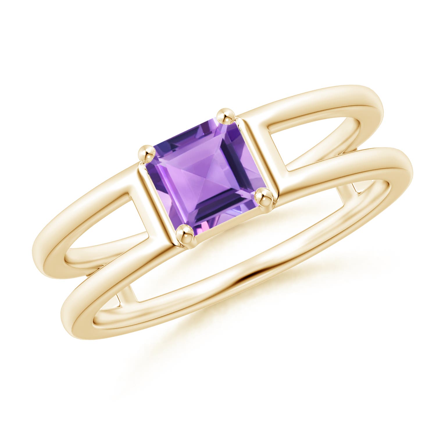 A - Amethyst / 0.7 CT / 14 KT Yellow Gold