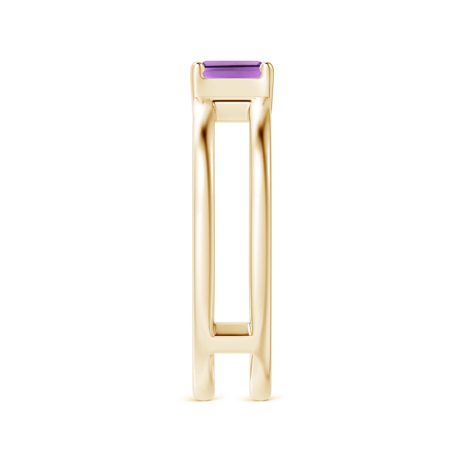 A - Amethyst / 0.7 CT / 14 KT Yellow Gold