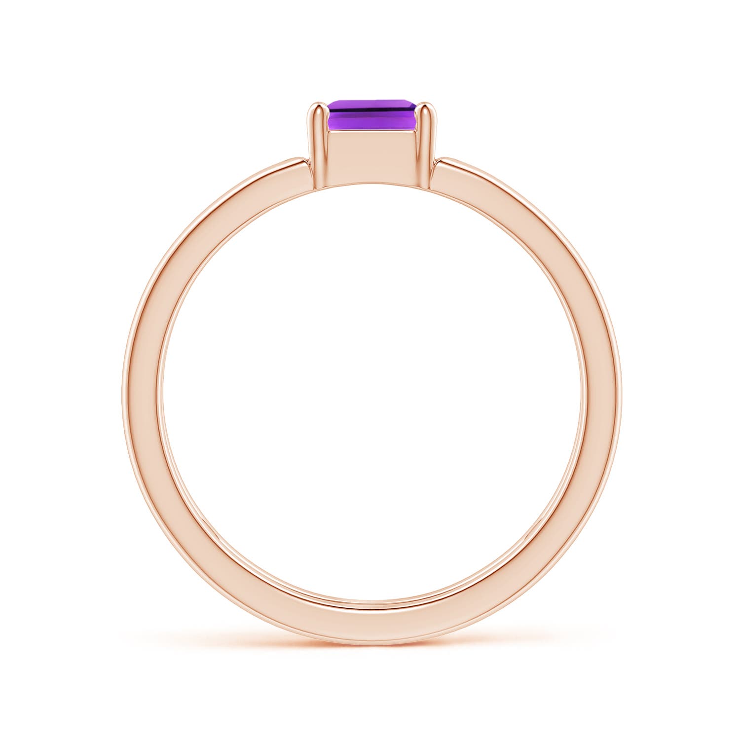 AAA - Amethyst / 0.7 CT / 14 KT Rose Gold