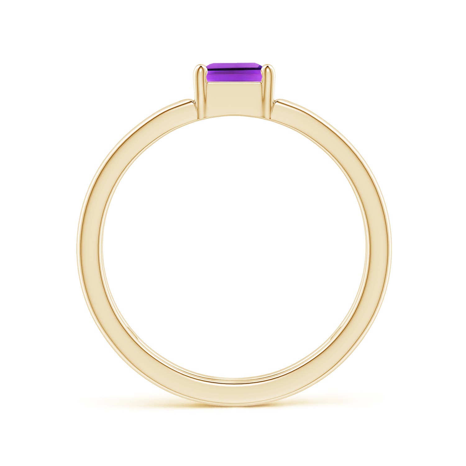 AAA - Amethyst / 0.7 CT / 14 KT Yellow Gold