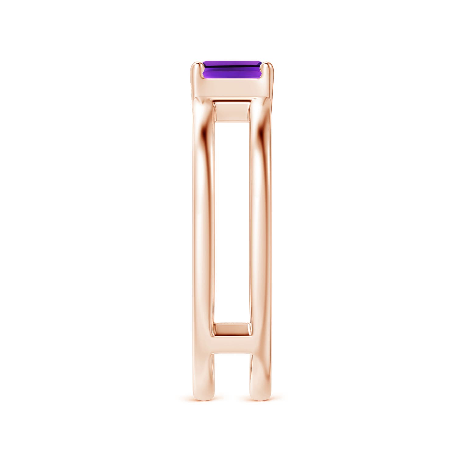 AAAA - Amethyst / 0.7 CT / 14 KT Rose Gold