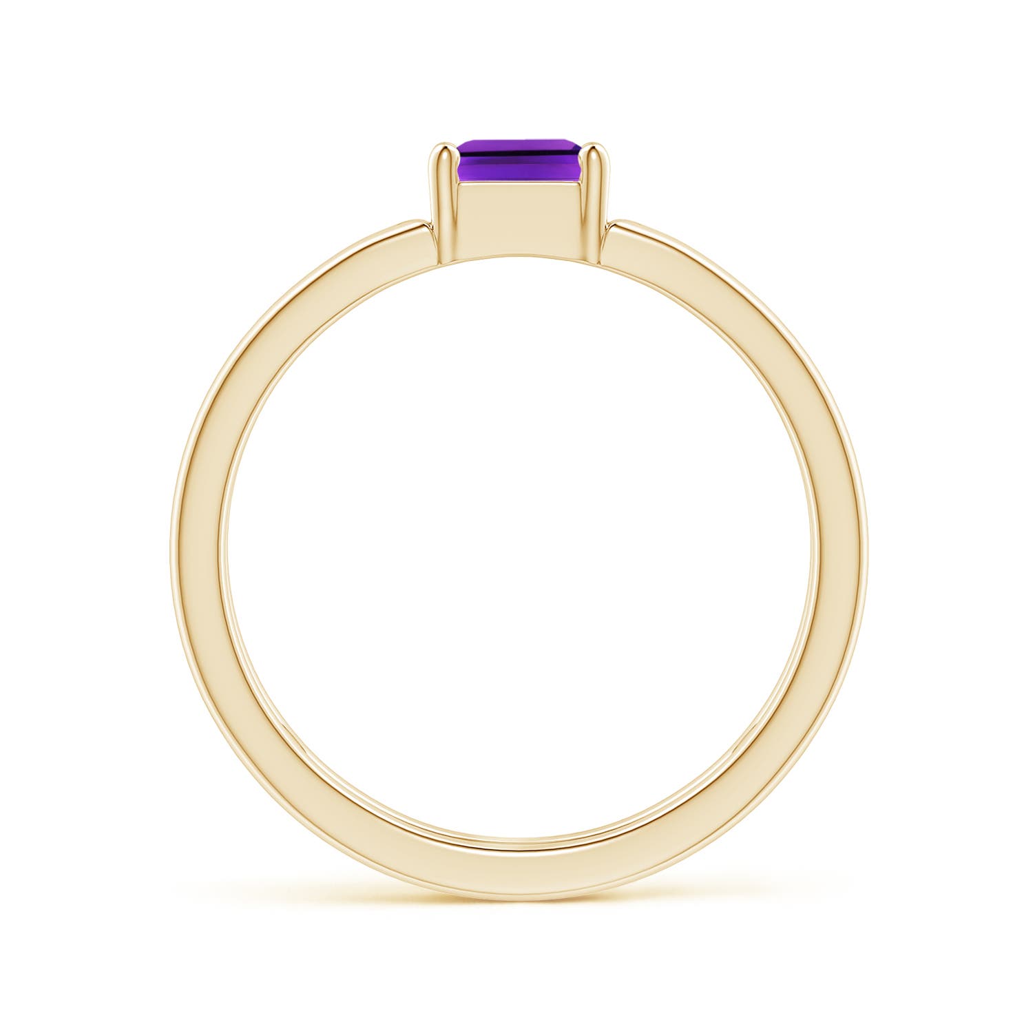 AAAA - Amethyst / 0.7 CT / 14 KT Yellow Gold