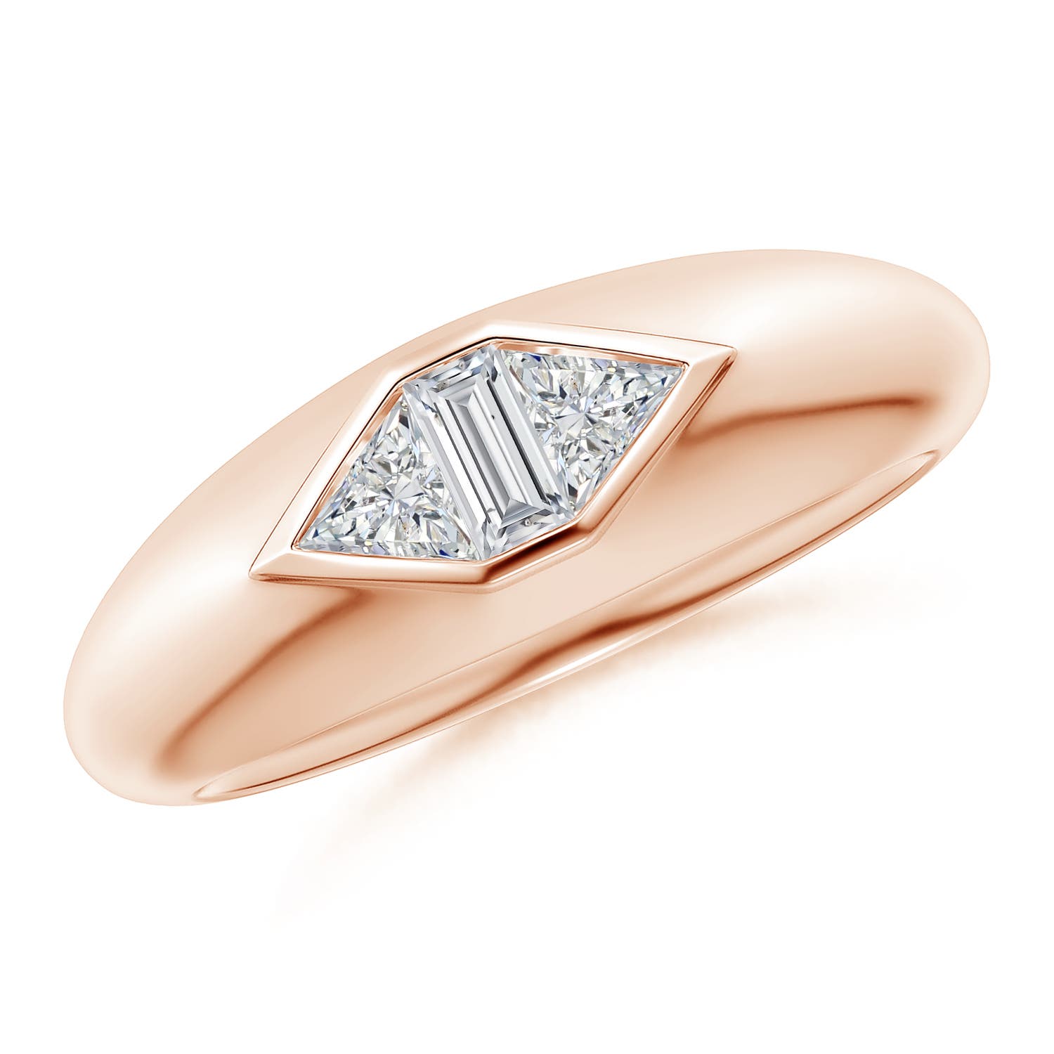 H, SI2 / 0.53 CT / 14 KT Rose Gold