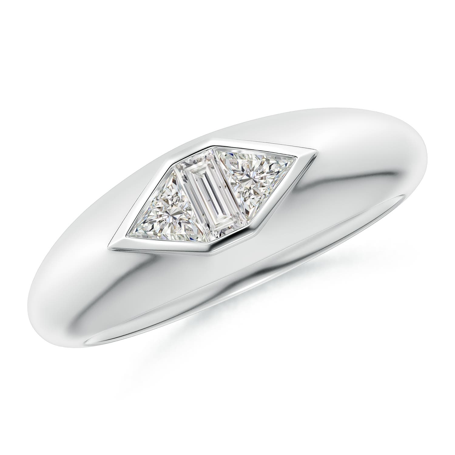 I-J, I1-I2 / 0.53 CT / 14 KT White Gold