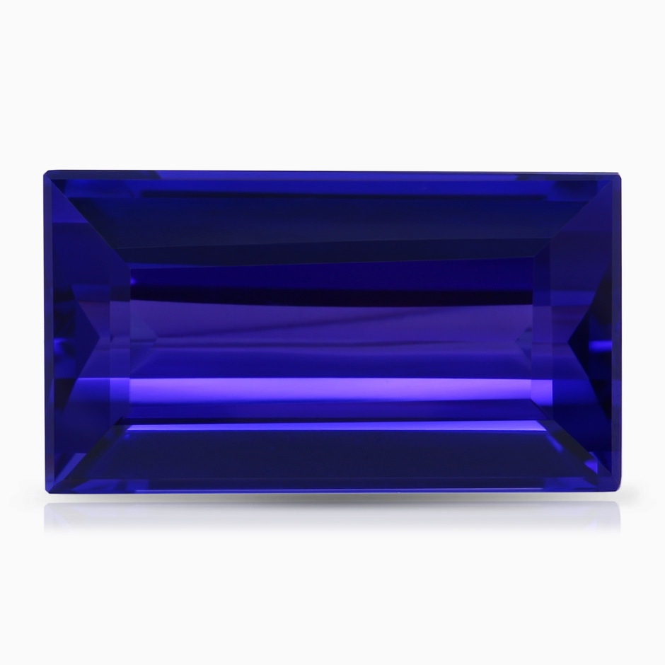 21.98x12.28x8.56mm AAAA GIA Certified Rectangular Tanzanite Double Halo Split Shank Ring in 18K White Gold side 699