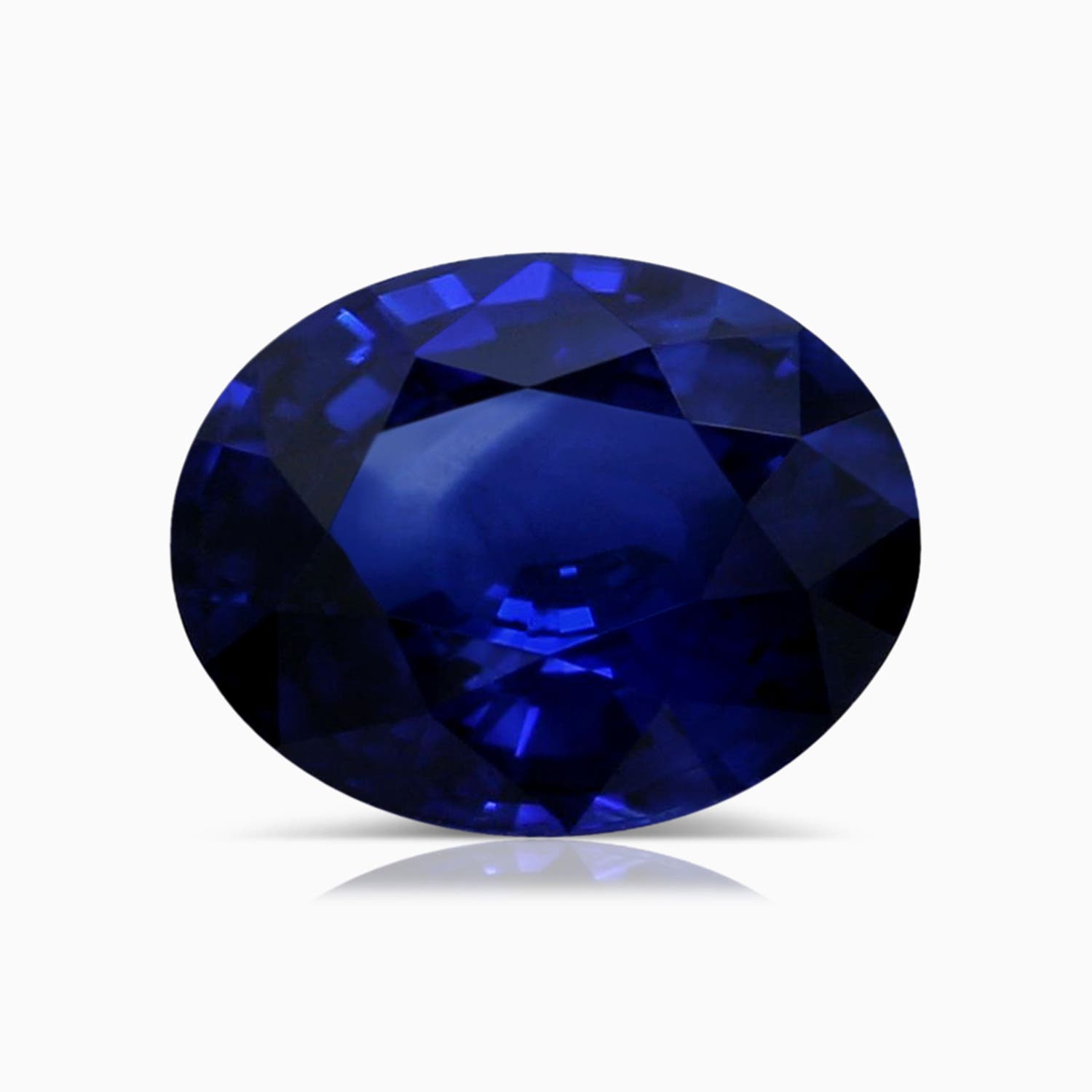 9.62x7.60x4.51mm AAA GIA Certified Princess Diana Inspired Oval Blue Sapphire Ring with Diamond Halo in White Gold - stone