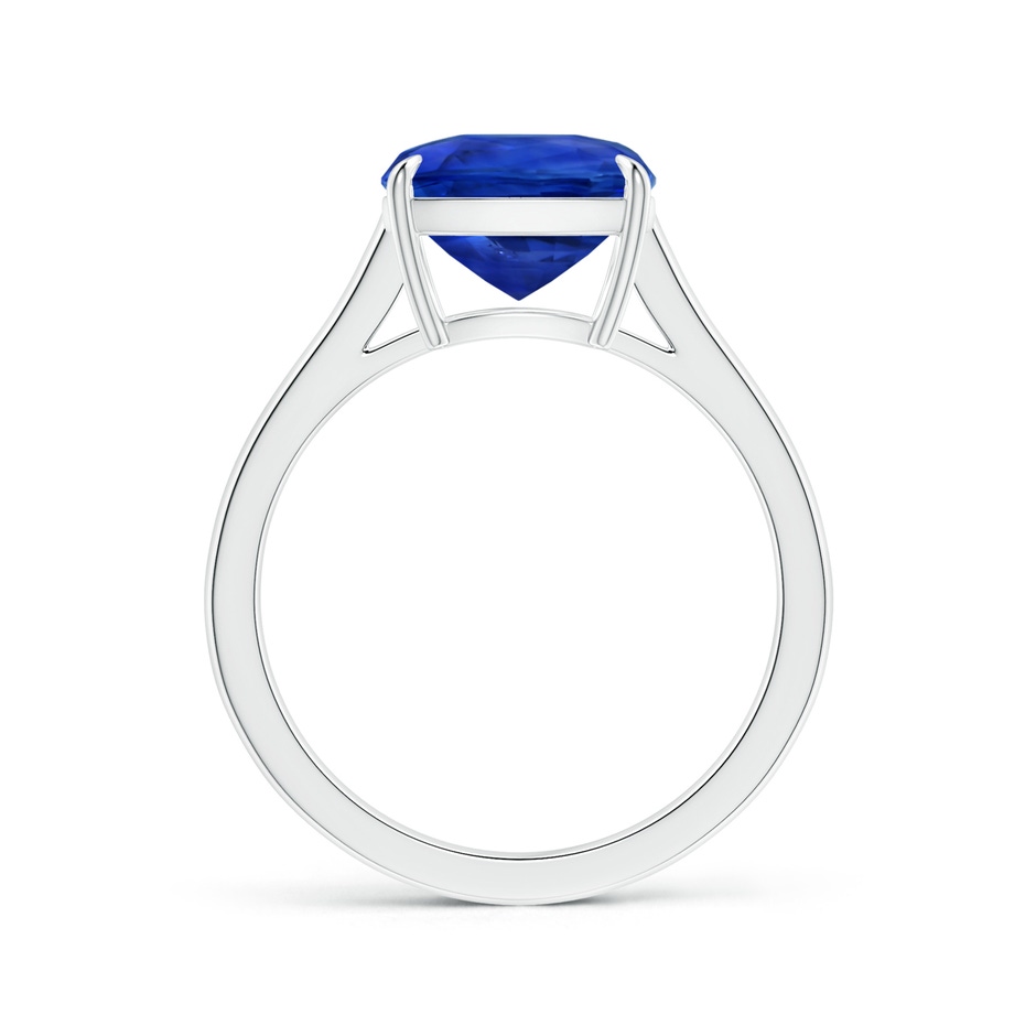 9.85x9.76x7.86mm AAA Claw-Set GIA Certified Cushion Blue Sapphire Solitaire Ring in 18K White Gold side-1