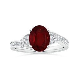 Halo Ruby Halo Rings