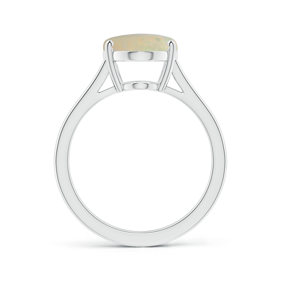 14.26x10.30x4.76mm A Prong-Set GIA Certified Solitaire Oval Opal Reverse Tapered Shank Ring in P950 Platinum side 199