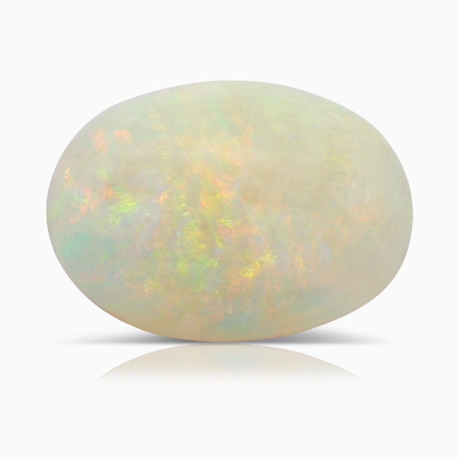 14.26x10.30x4.76mm A Prong-Set GIA Certified Solitaire Oval Opal Reverse Tapered Shank Ring in P950 Platinum side 699