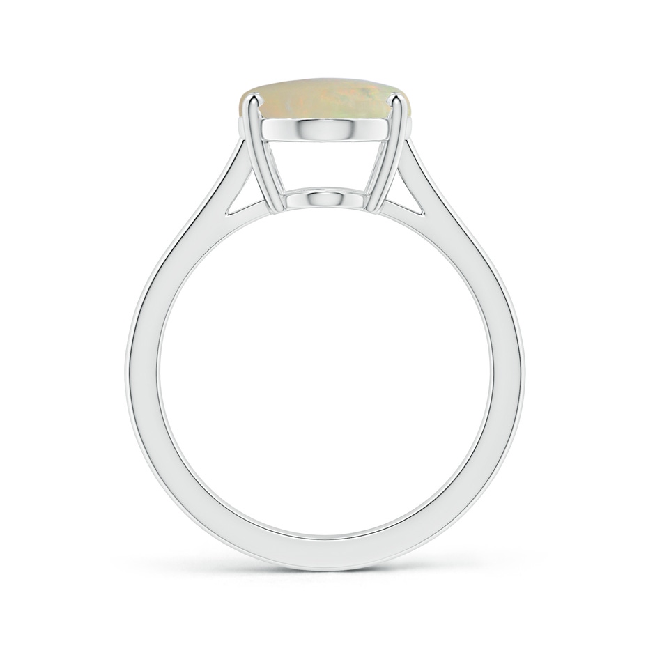 14.26x10.30x4.76mm A Prong-Set GIA Certified Solitaire Oval Opal Reverse Tapered Shank Ring in White Gold side 199