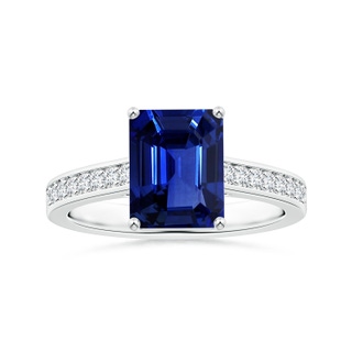 Emerald Cut AAAA Blue Sapphire