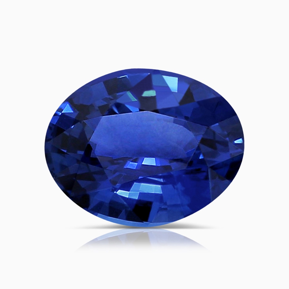 10.11x8.15x4.84mm AAAA GIA Certified Princess Diana Inspired Oval Sapphire Knife-Edge Shank Ring in P950 Platinum side 699