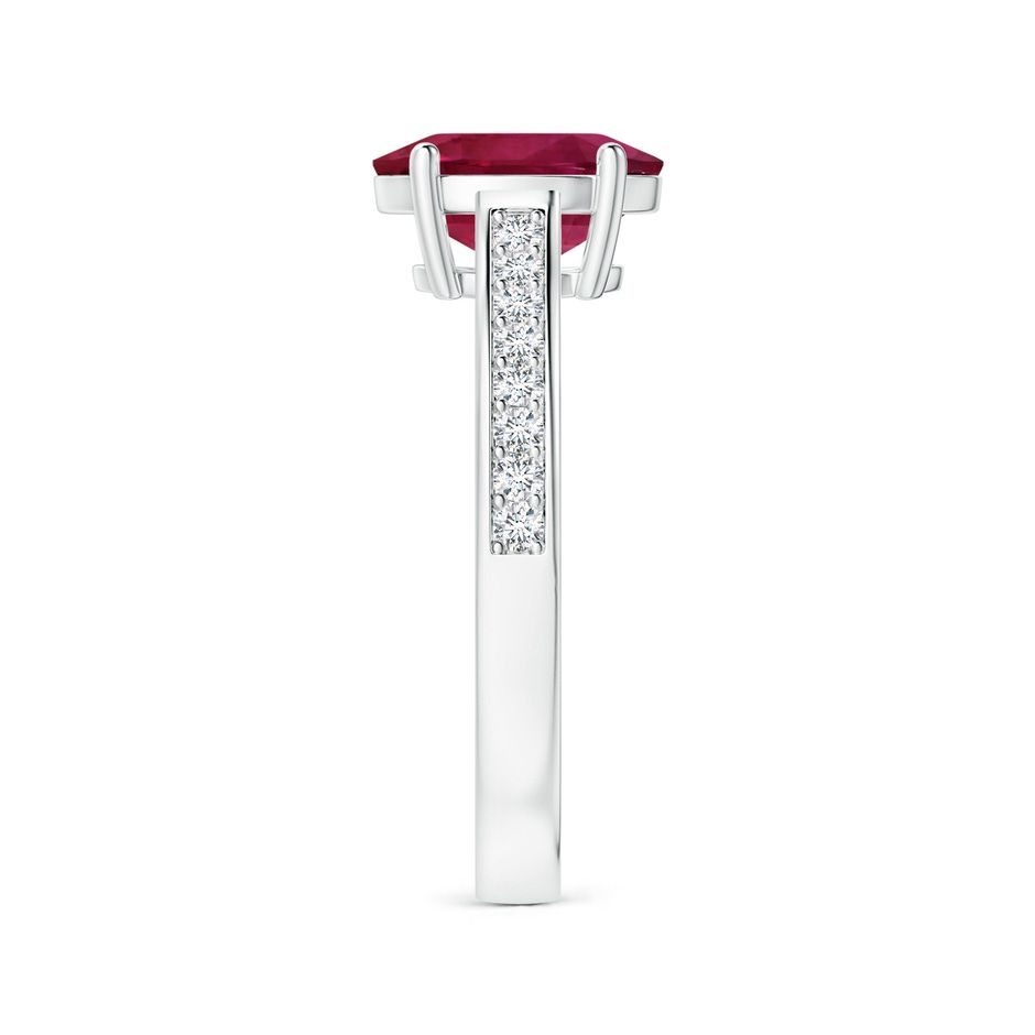 10.15x7.75x5.09mm AAA Prong-Set GIA Certified Oval Pink Sapphire Ring with Diamonds in P950 Platinum side-2