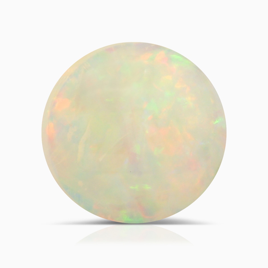 9.24x9.10x3.38mm AAA GIA Certified Round Opal Three Stone Ring with Reverse Tapered Shank in 9K Rose Gold side 699