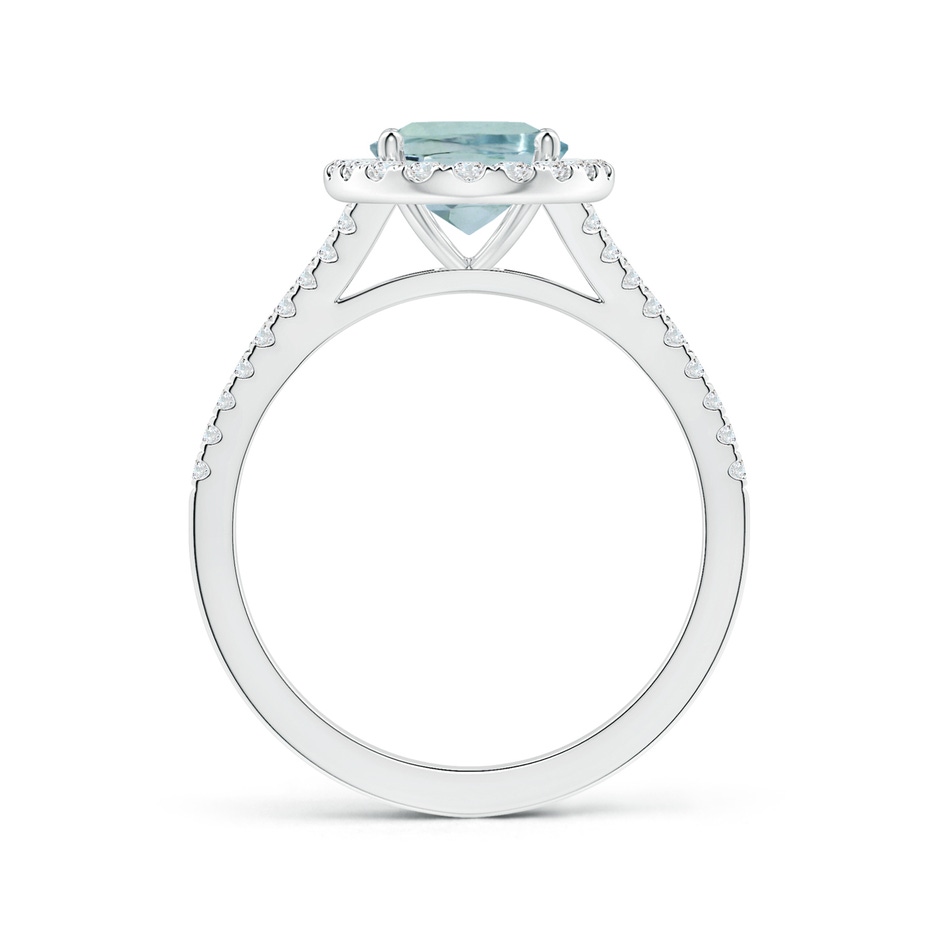 9.91x7.81x5.24mm AA GIA Certified Oval Aquamarine Split Shank Halo Ring in White Gold side 199