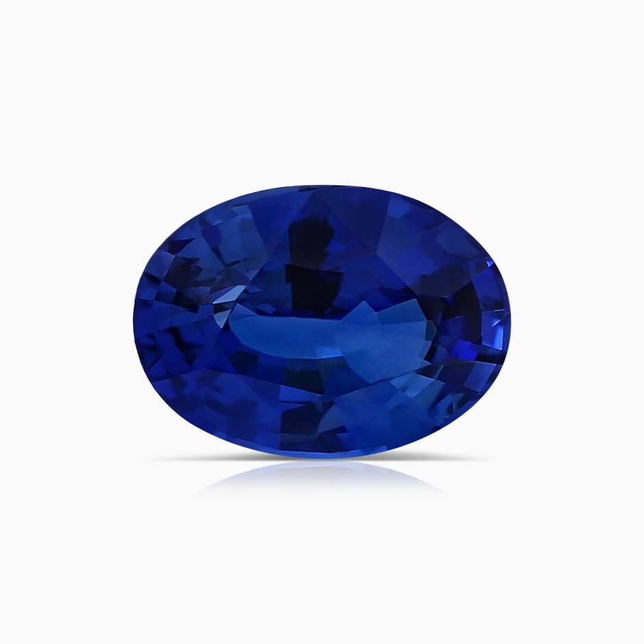7.87x5.85x3.74mm AAAA GIA Certified Oval Blue Sapphire Bypass Ring with Side Diamonds in P950 Platinum side 599