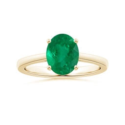 Classic Yellow Gold Emerald Rings