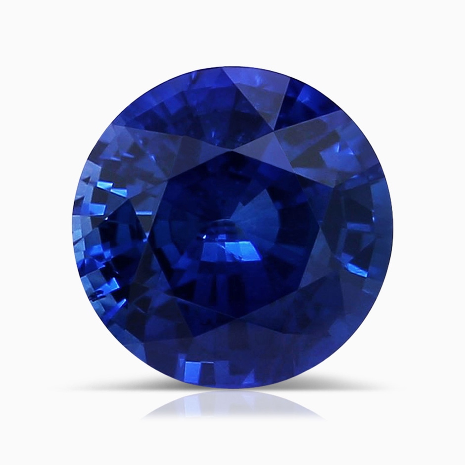8.88x8.84x5.63mm AAA GIA Certified Round Sapphire Solitaire Ring with Tapered Shank in Rose Gold side 699