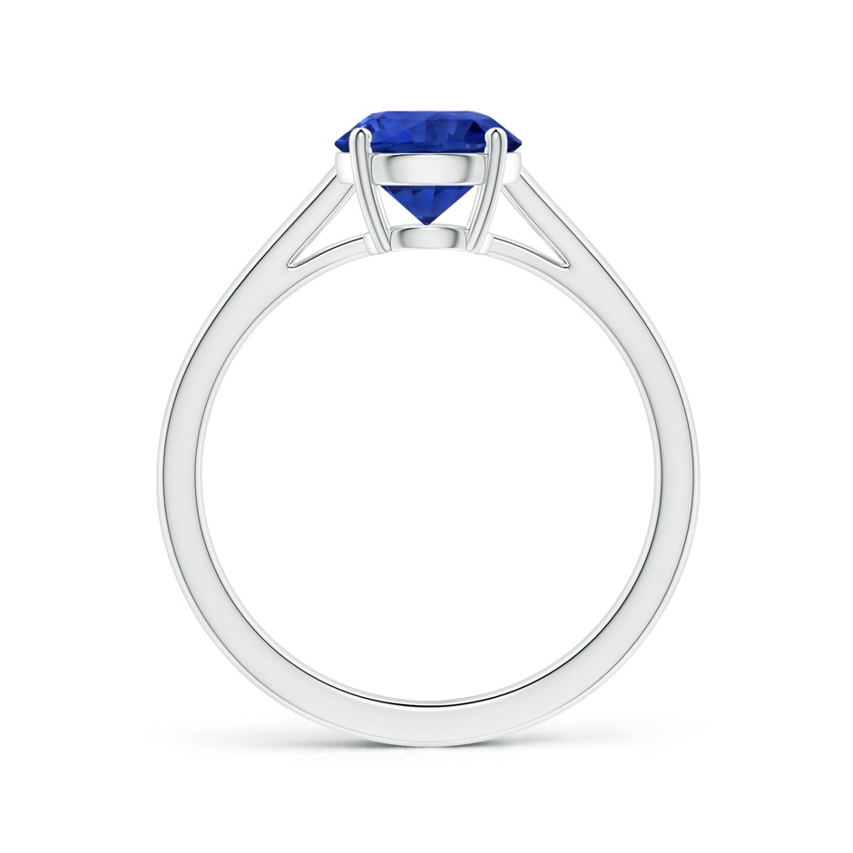 8.88x8.84x5.63mm AAA GIA Certified Round Sapphire Solitaire Ring with Tapered Shank in White Gold side 199