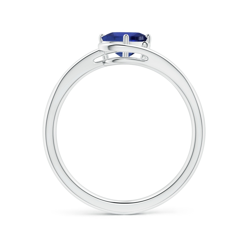 7.05x5.08x2.92mm AAAA GIA Certified Solitaire Tilted Oval Sapphire Bypass Split Shank Ring in White Gold side 199