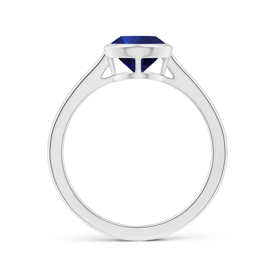 8.95x6.99x4.56mm AAA GIA Certified Bezel-Set Pear-Shaped Blue Sapphire Solitaire Ring in P950 Platinum side 199