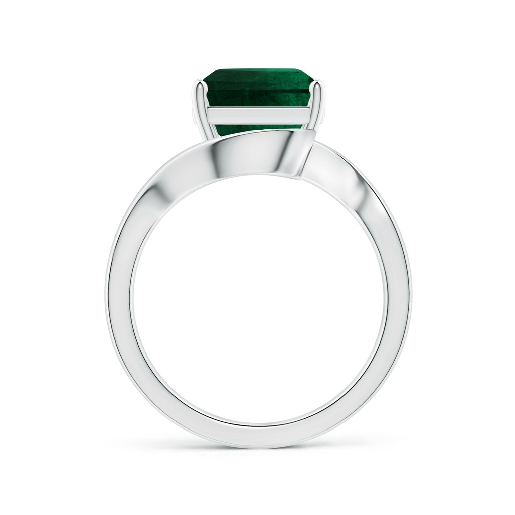 10.31x8.20x6.57mm AA GIA Certified Prong-Set Solitaire Emerald-Cut Emerald Bypass Ring in White Gold Side 199