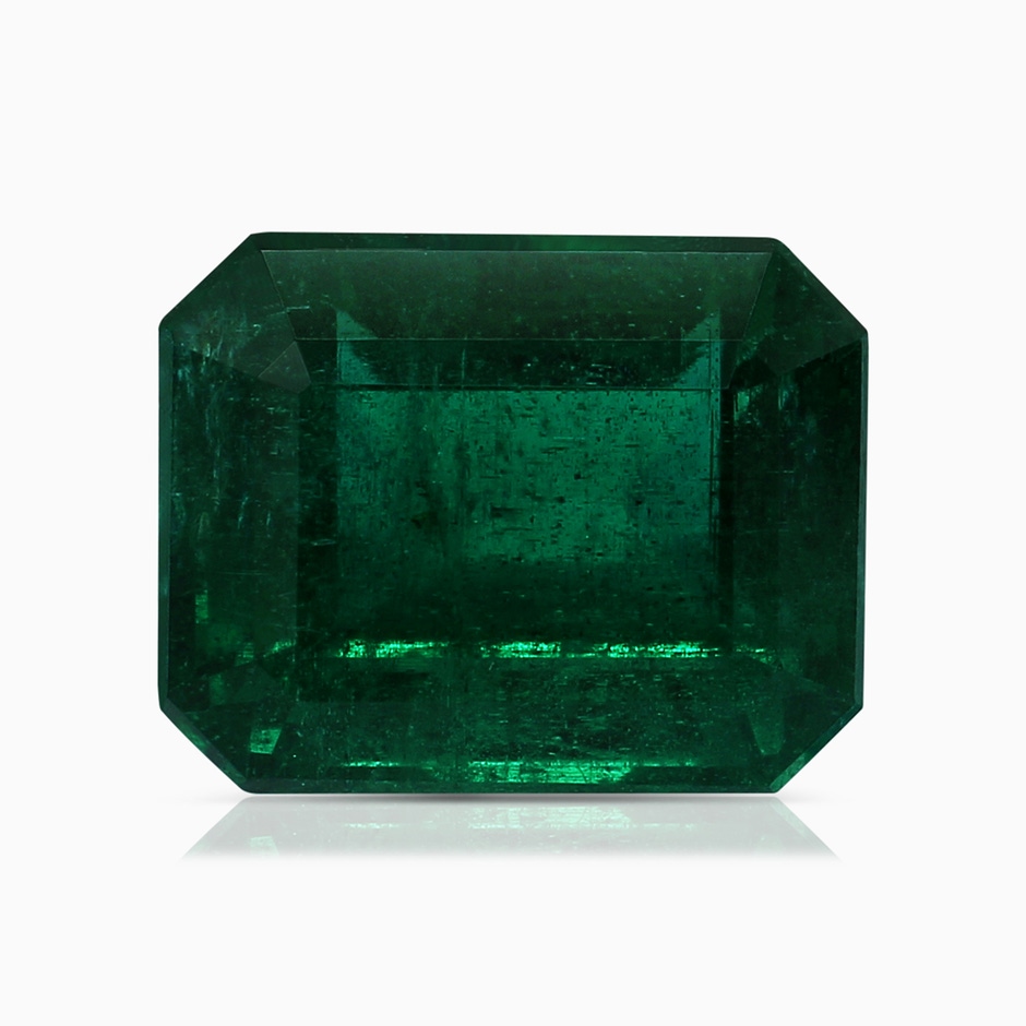 10.31x8.20x6.57mm AA GIA Certified Nature Inspired Emerald-Cut Emerald Halo Ring with Diamonds in White Gold side 699