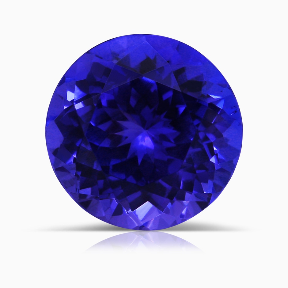 9.96x9.84x6.58mm AAAA Bezel-Set GIA Certified Round Tanzanite Solitaire Ring in Rose Gold Side 699